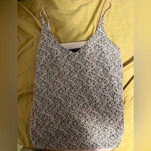 Banana Republic Pink and Black Floral Top